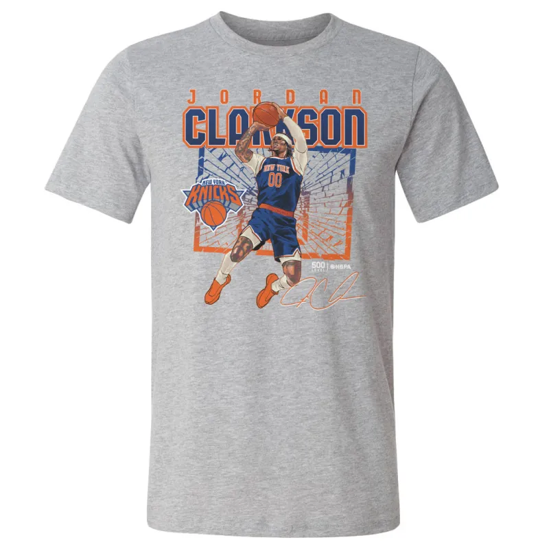 Jordan Clarkson New York Knicks Shattered WHT sold by 500 Level