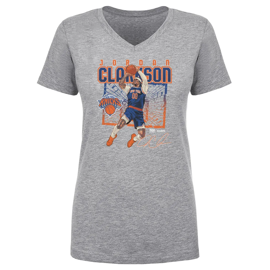 Jordan Clarkson New York Knicks Shattered WHT sold by 500 Level