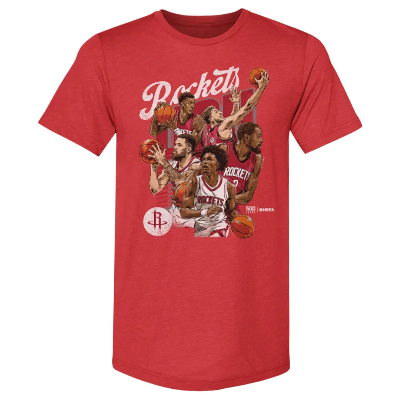 Houston Rockets Starting 5 WHT made by 500 Level