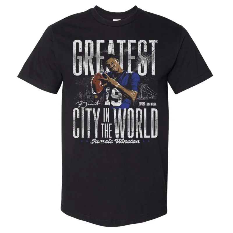 Jameis Winston New York G Greatest City In The World WHT sold by 500 Level