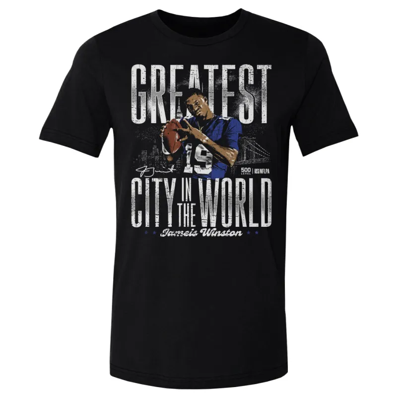 Jameis Winston New York G Greatest City In The World WHT made by 500 Level