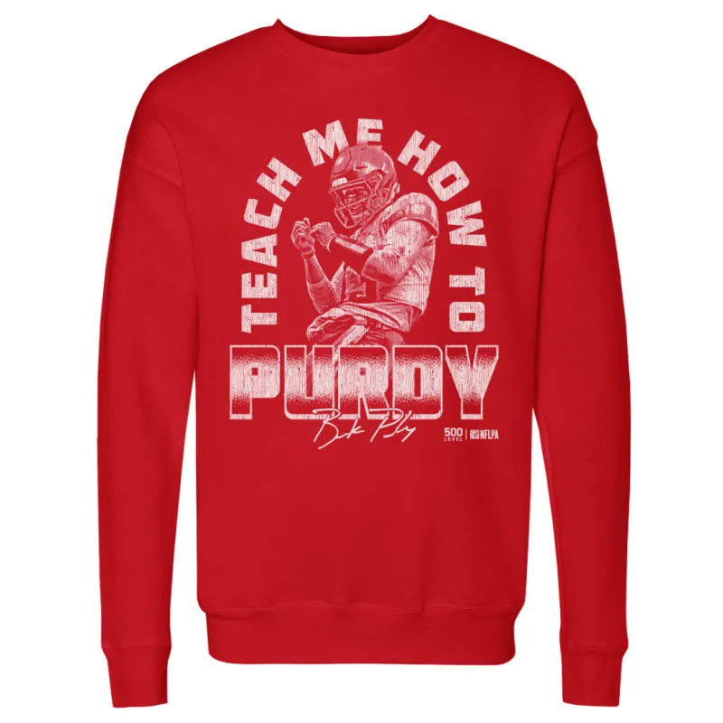 Brock Purdy San Francisco Teach Me How To Purdy WHT sold by 500 Level