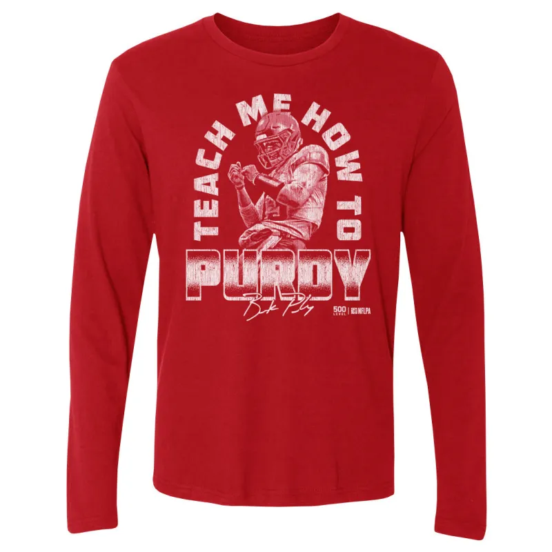 Brock Purdy San Francisco Teach Me How To Purdy WHT sold by 500 Level