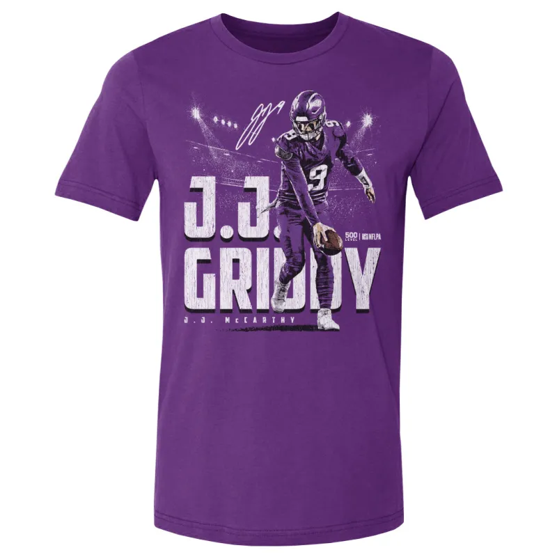 J.J. McCarthy Minnesota Griddy WHT sold by 500 Level