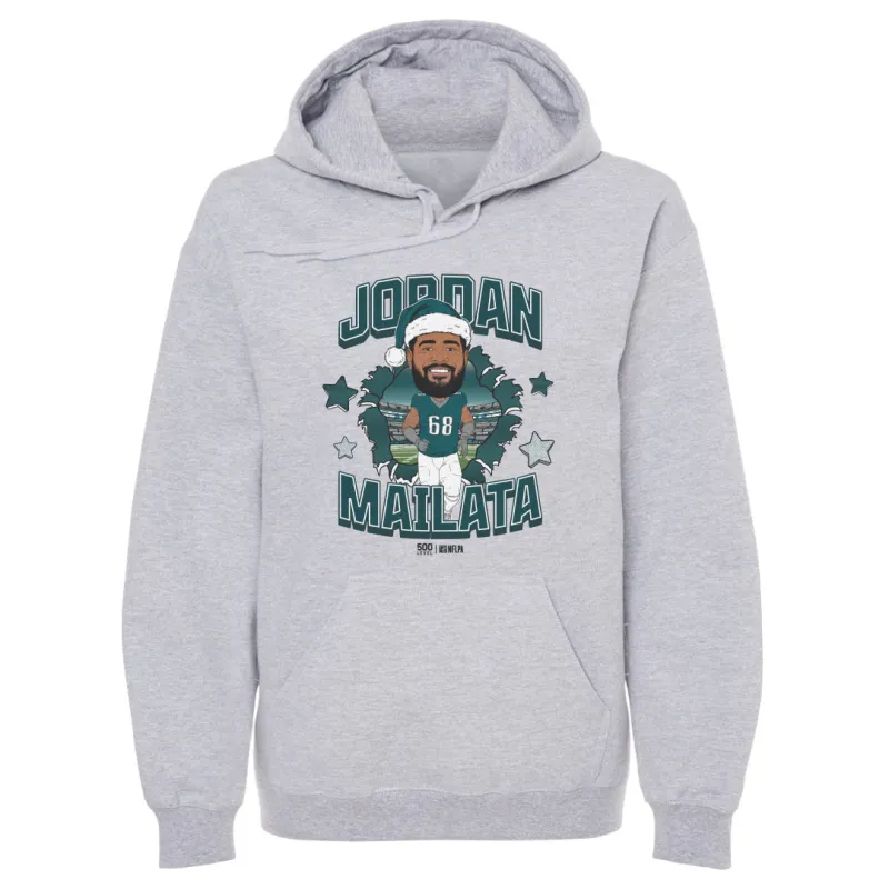Jordan Mailata Philadelphia Santa Hat WHT sold by 500 Level