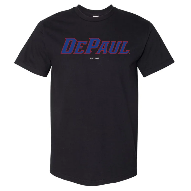 DePaul Blue Demons Wordmark WHT sold by 500 Level