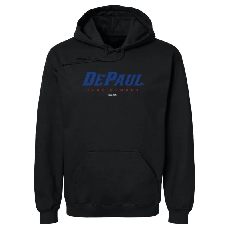 DePaul Blue Demons Wordmark Blue Demons WHT made by 500 Level