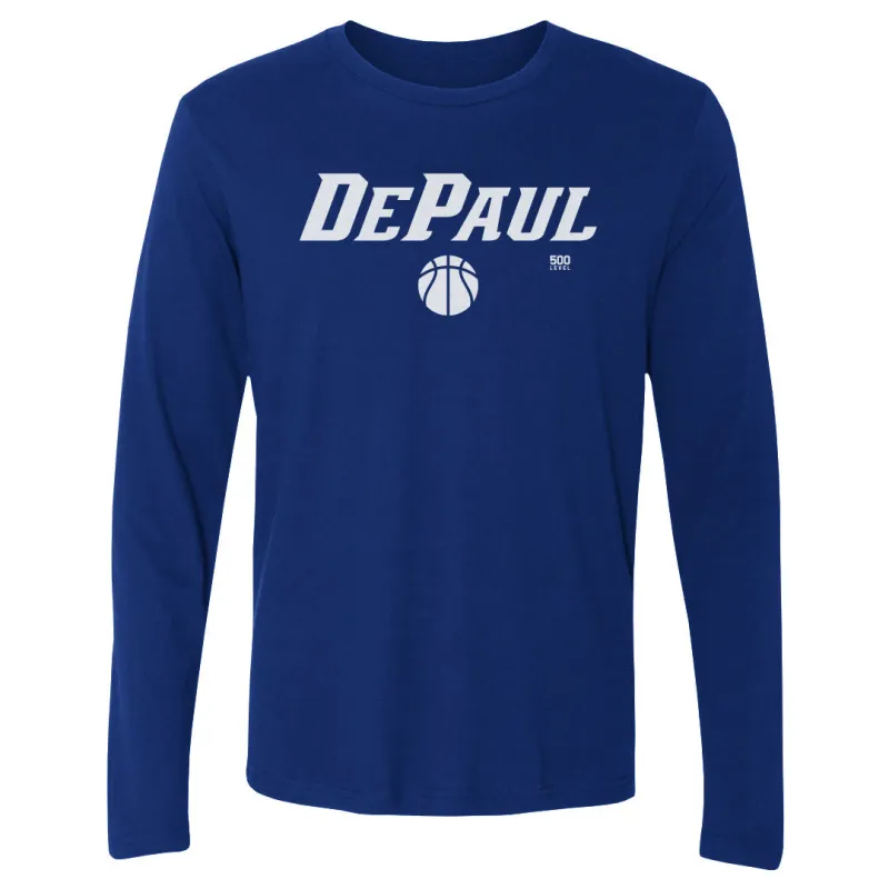 DePaul Blue Demons Basketball Minimalist WHT sold by 500 Level