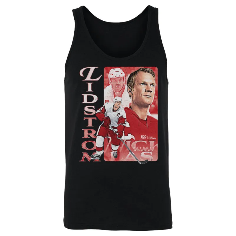 Nicklas Lidstrom Detroit Vintage WHT sold by 500 Level