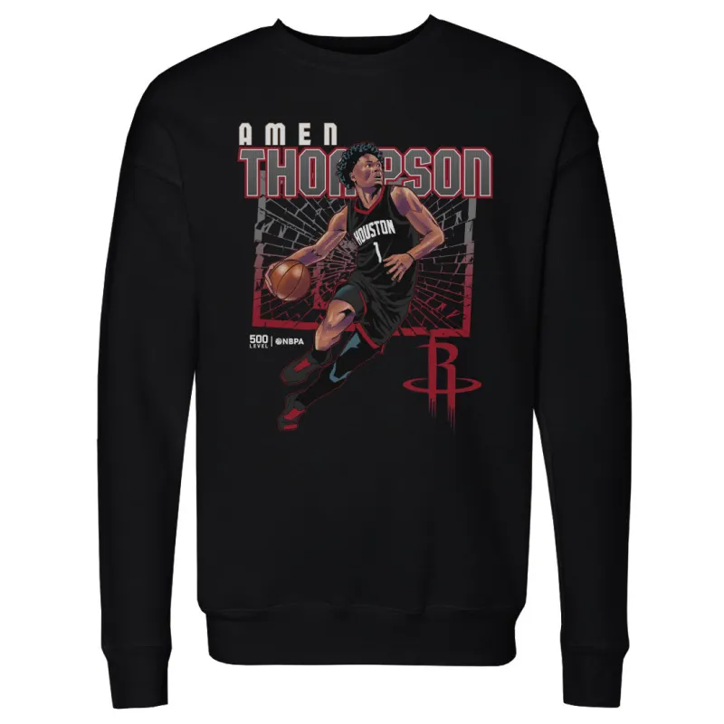 Amen Thompson Houston Rockets Shattered WHT sold by 500 Level