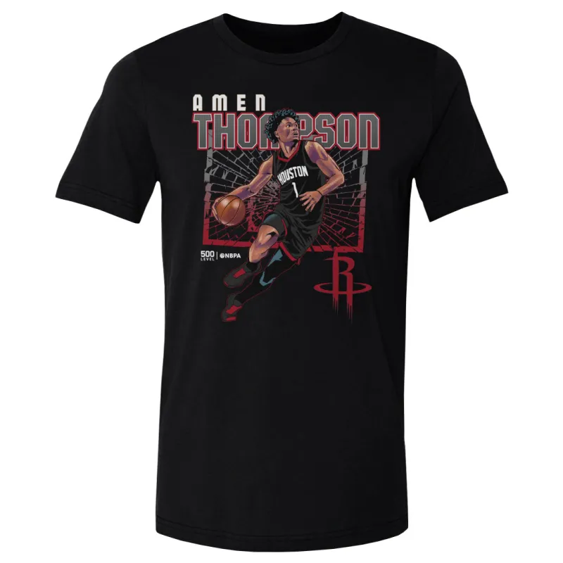 Amen Thompson Houston Rockets Shattered WHT sold by 500 Level