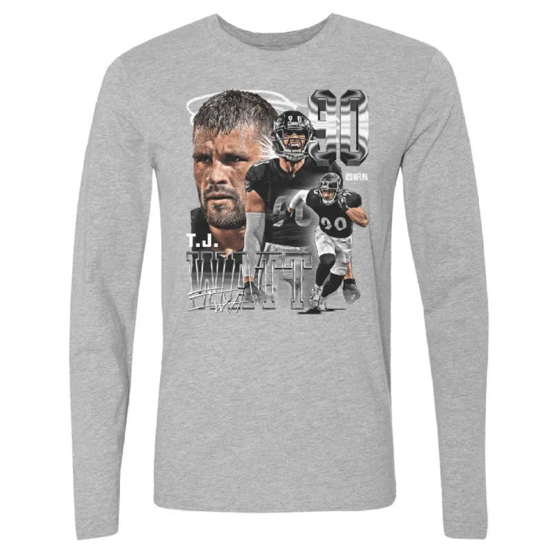 T.J. Watt Pittsburgh Vintage Grunge WHT sold by 500 Level