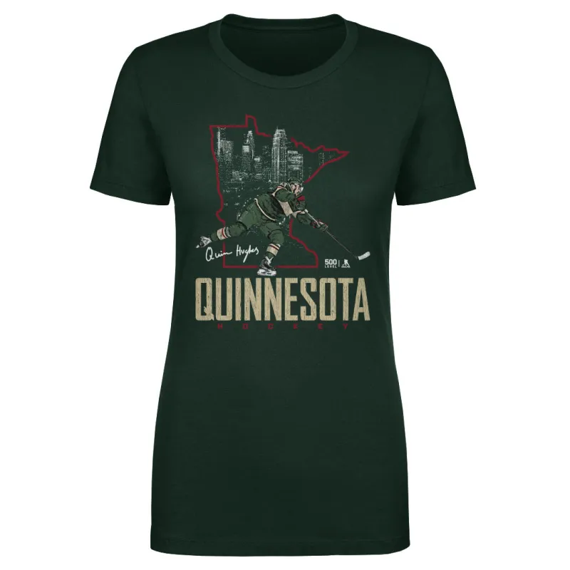 Quinn Hughes Minnesota Quinnesota State WHT sold by 500 Level