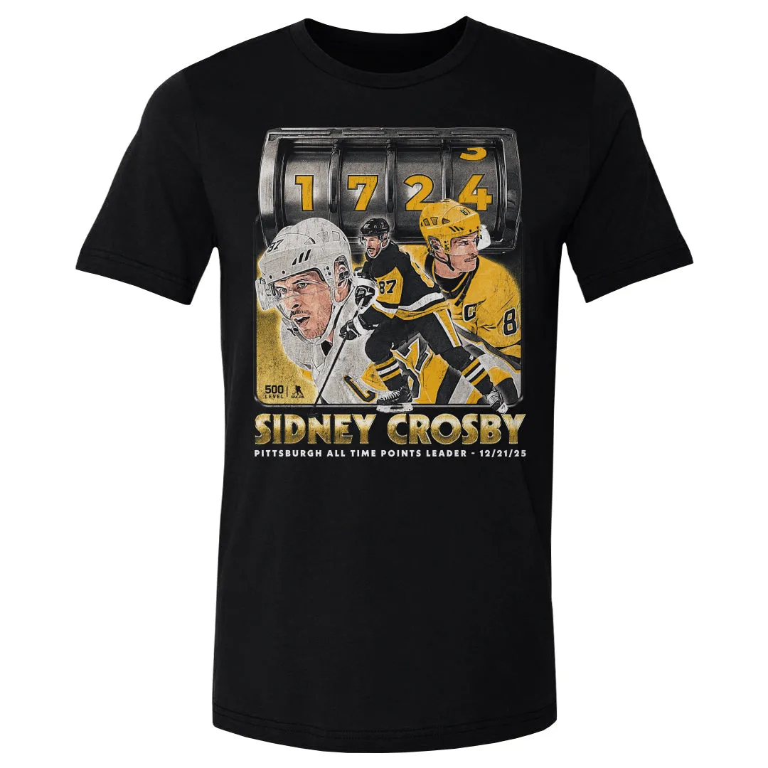 Sidney Crosby Pittsburgh All Time Points Leader WHT sold by 500 Level