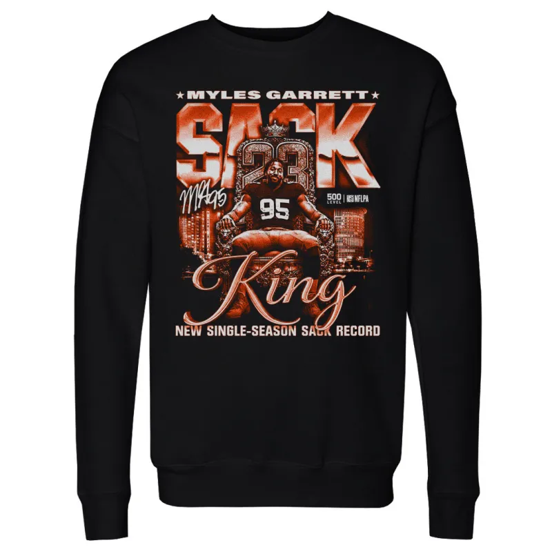 Myles Garrett Cleveland Sack King WHT sold by 500 Level