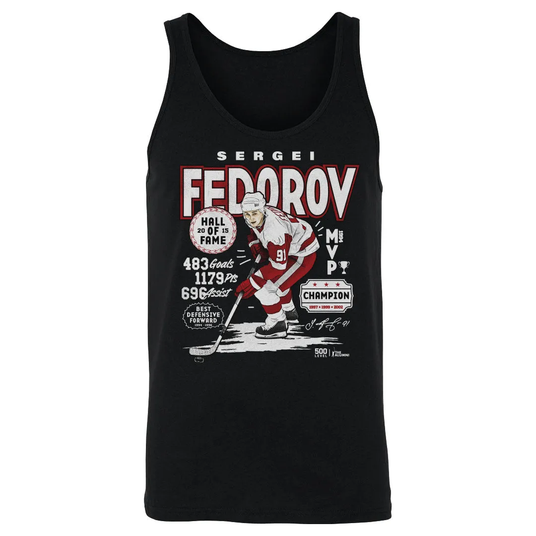 Sergei Fedorov Detroit Vintage Stats WHT sold by 500 Level