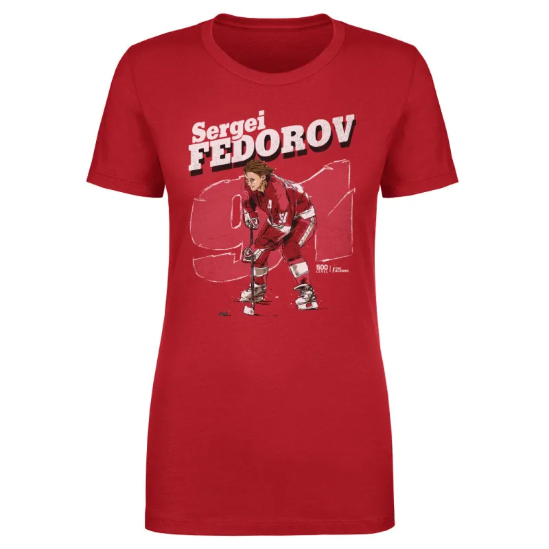 Sergei Fedorov Detroit Retro WHT sold by 500 Level