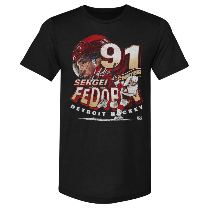 Sergei Fedorov Detroit Player Name WHT made by 500 Level