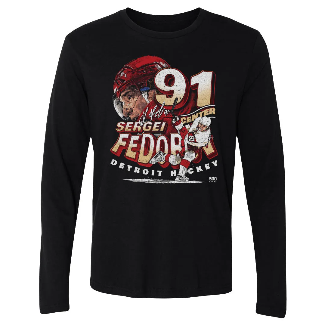 Sergei Fedorov Detroit Player Name WHT sold by 500 Level
