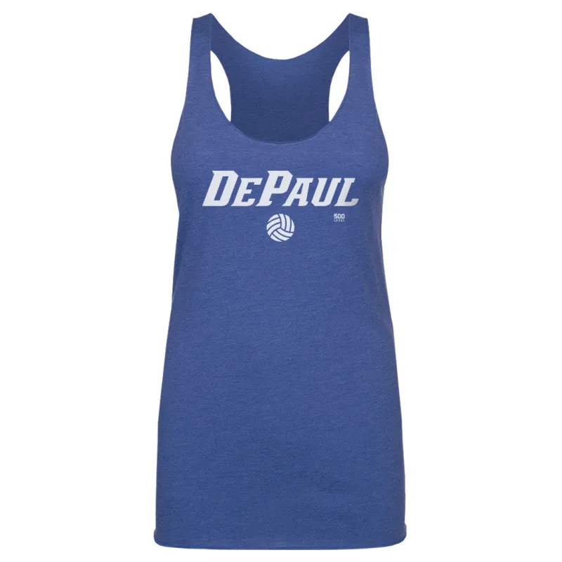 DePaul Blue Demons Volleyball Minimalist WHT made by 500 Level