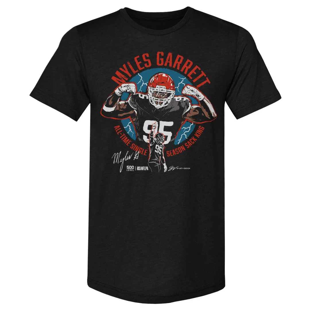 Myles Garrett Cleveland All-Time Sack King WHT sold by 500 Level