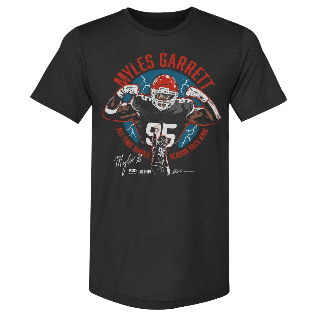 Myles Garrett Cleveland All-Time Sack King WHT sold by 500 Level product image thumbnail 2