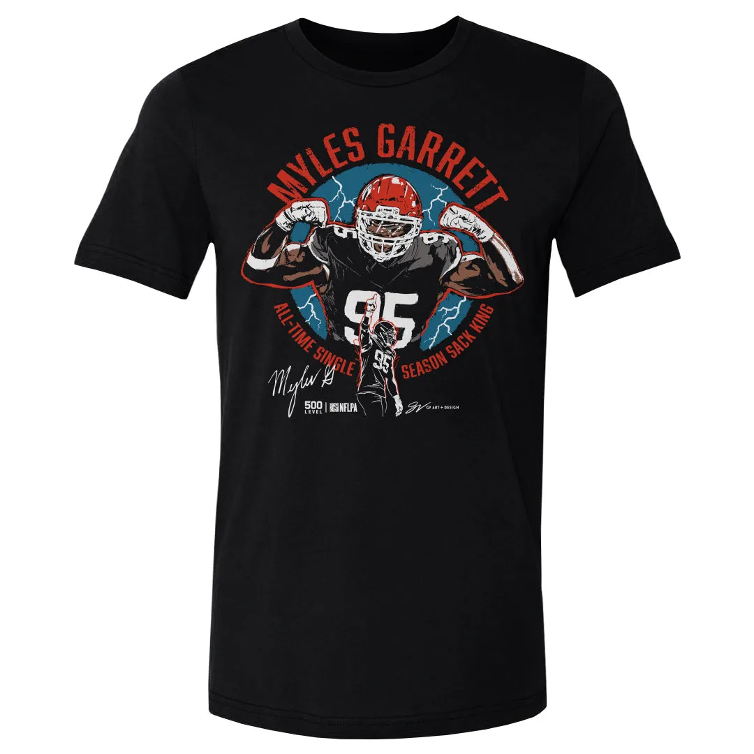 Myles Garrett Cleveland All-Time Sack King WHT sold by 500 Level