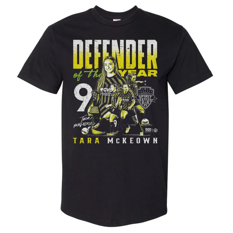 Tara McKeown Washington Spirit 2025 Defender Of The Year WHT made by 500 Level