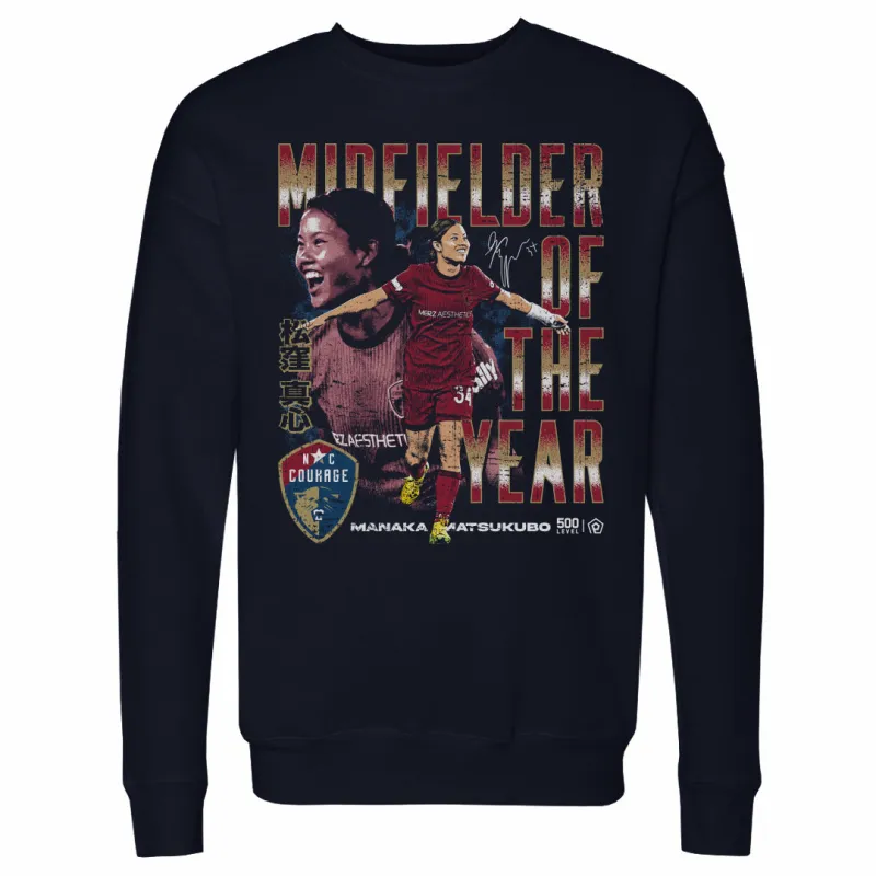 Manaka Matsukubo North Carolina Courage 2025 Midfielder Of The Year WHT sold by 500 Level