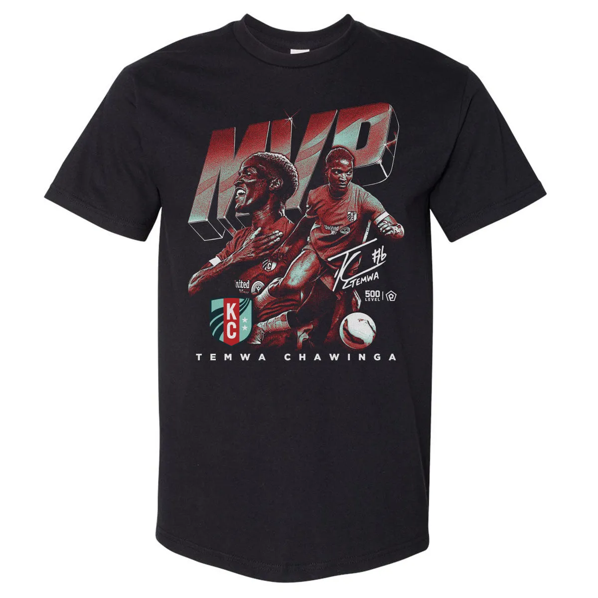 Temwa Chawinga Kansas City Current 2025 MVP WHT sold by 500 Level