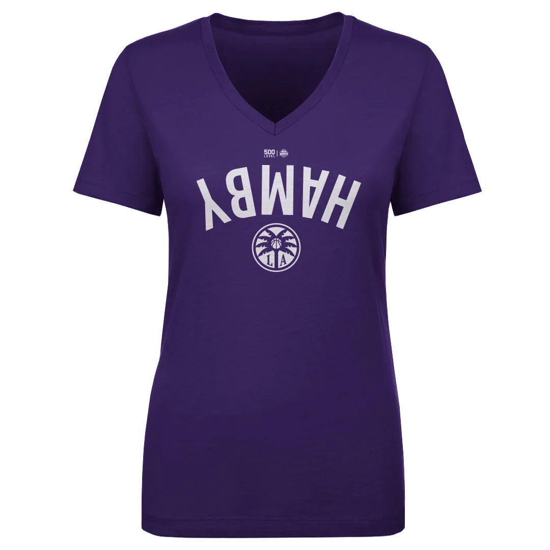 Dearica Hamby Los Angeles Sparks Invert WHT sold by 500 Level product image thumbnail 2