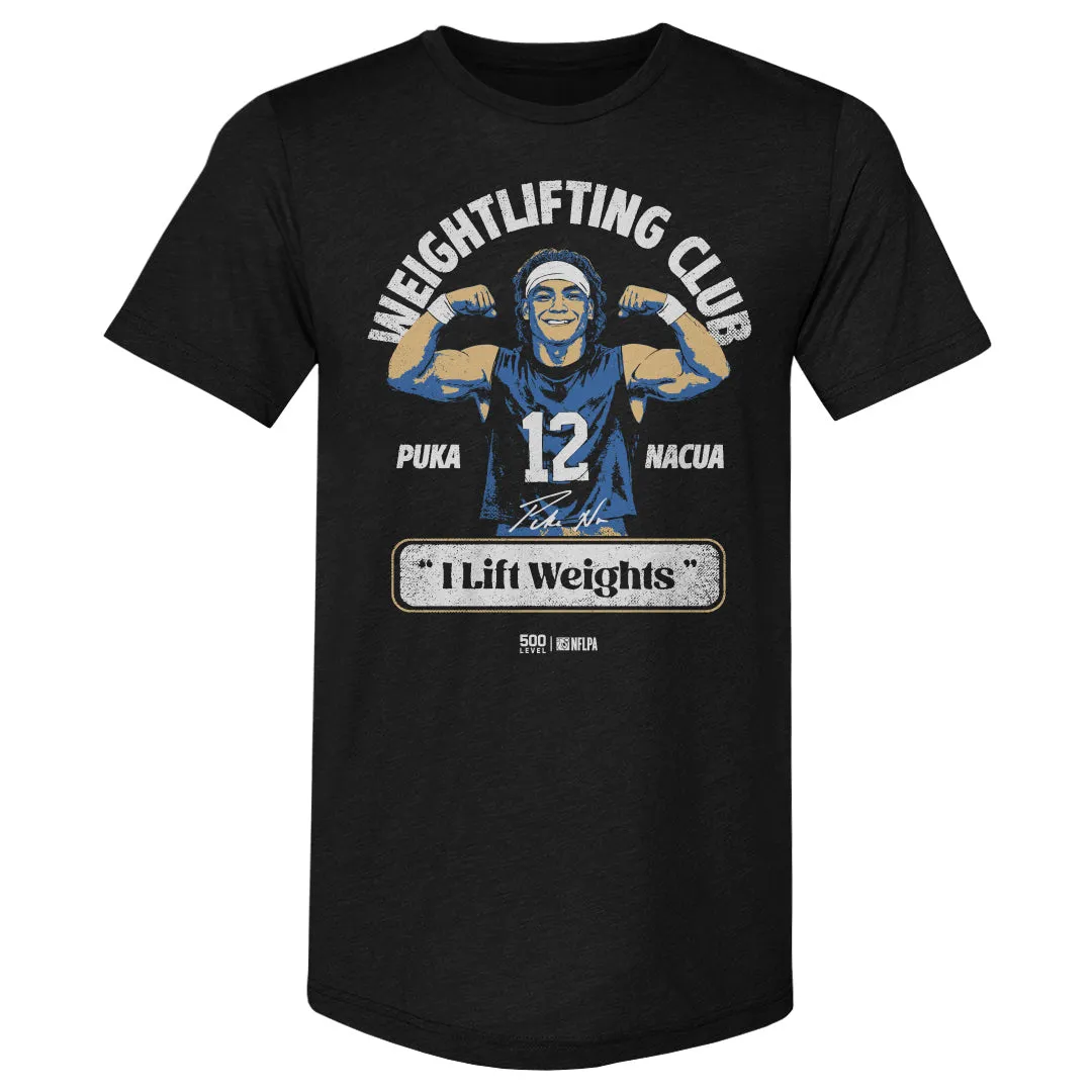 Puka Nacua Los Angeles R Weightlifting Club WHT sold by 500 Level