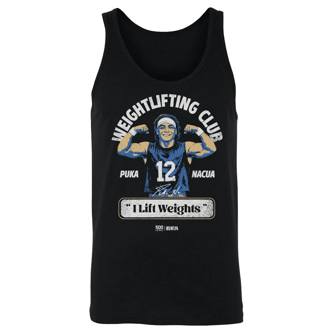 Puka Nacua Los Angeles R Weightlifting Club WHT sold by 500 Level