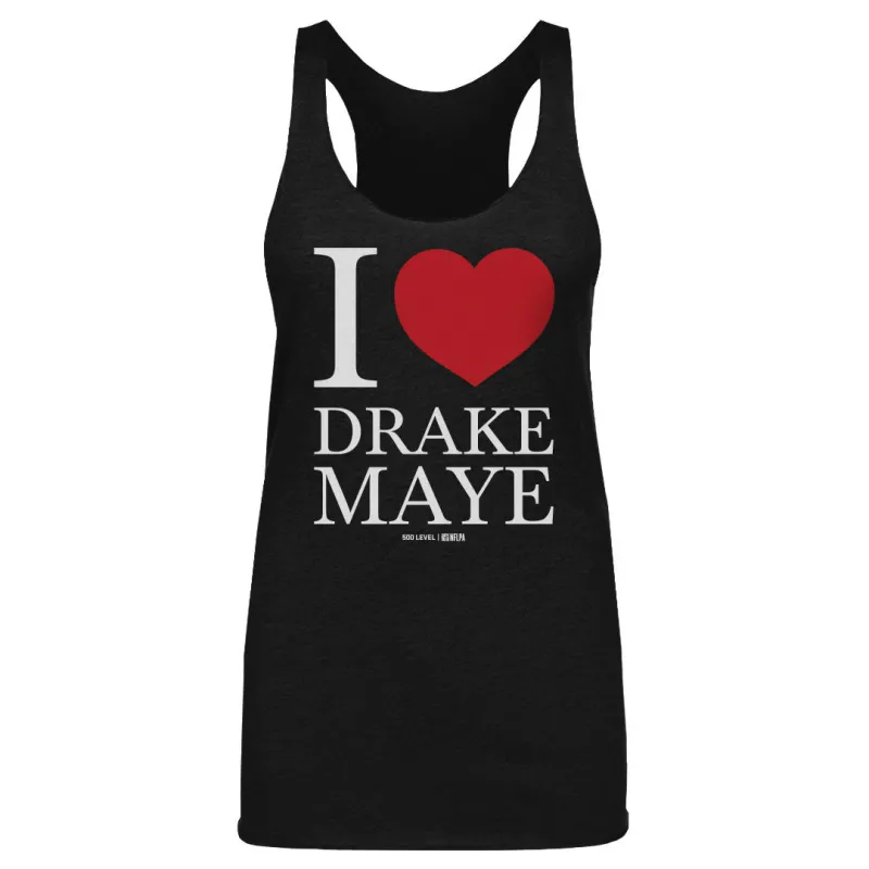 Drake Maye New England I Heart WHT made by 500 Level