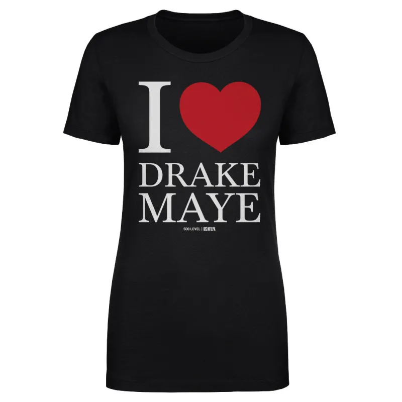 Drake Maye New England I Heart WHT sold by 500 Level