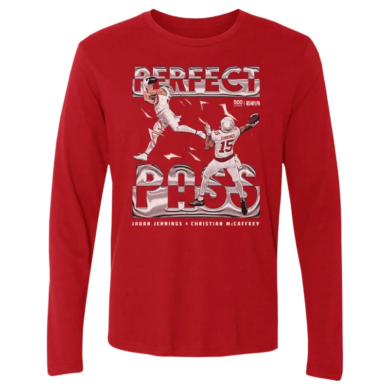 Jauan Jennings & Christian McCaffrey San Francisco Perfect Pass WHT sold by 500 Level