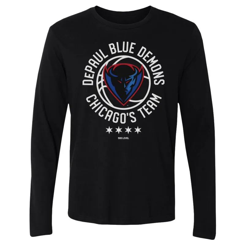DePaul Blue Demons Basketball Chicago's Team WHT made by 500 Level