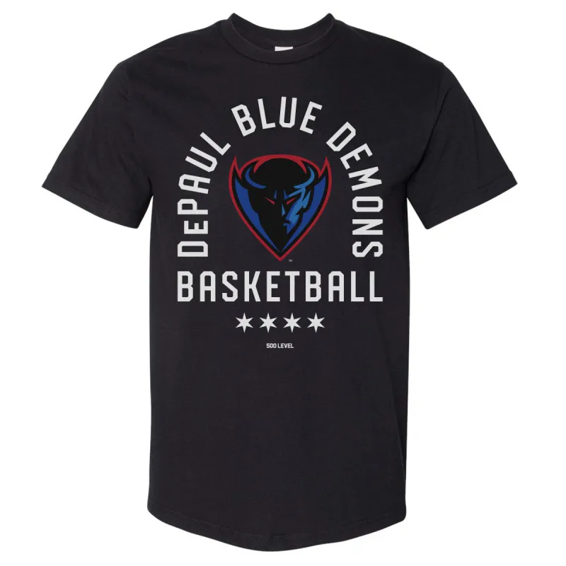 DePaul Blue Demons Basketball Arc WHT made by 500 Level