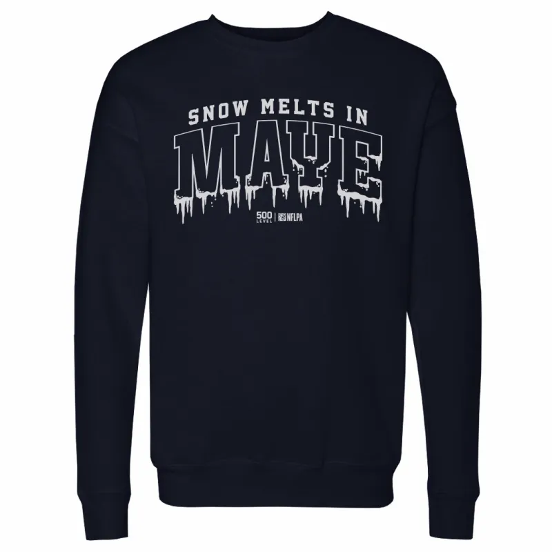 Drake Maye New England Snow Melts In Maye WHT made by 500 Level