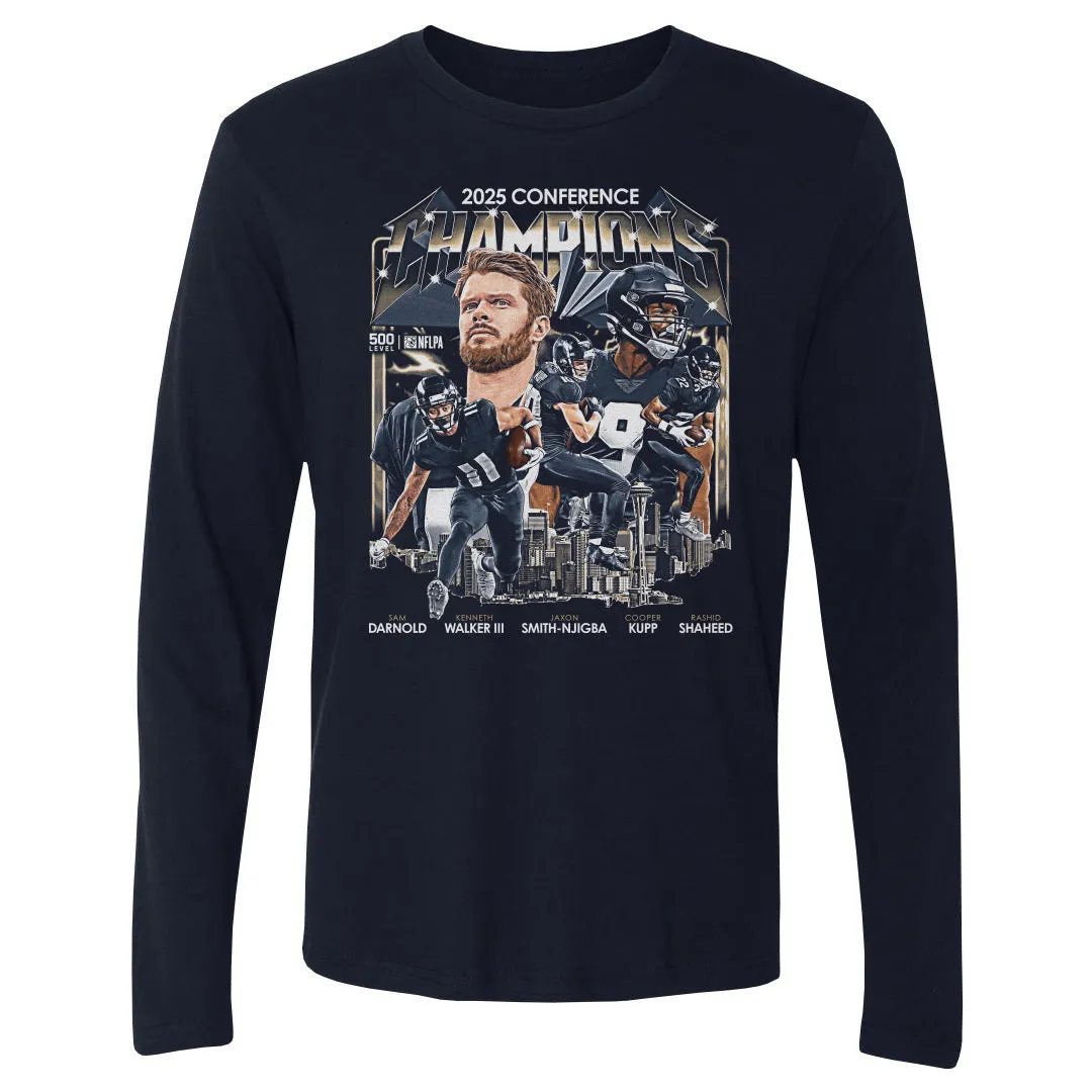 Seattle Football 2025 Conference Champions Vintage WHT sold by 500 Level product image thumbnail 2