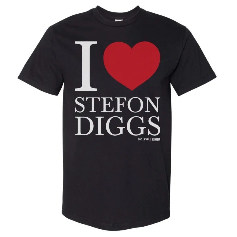 Stefon Diggs New England I Love WHT sold by 500 Level