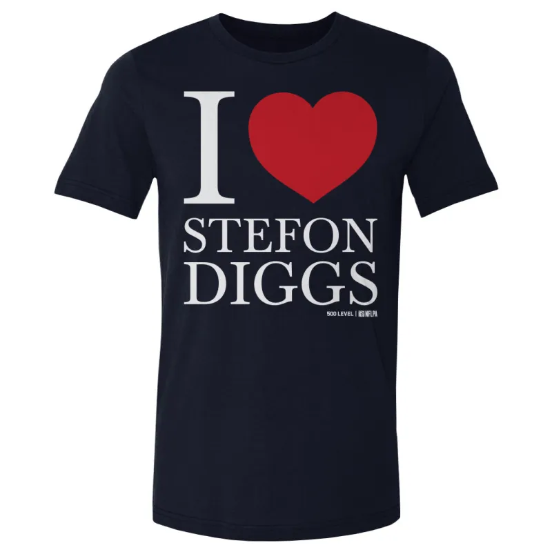Stefon Diggs New England I Love WHT sold by 500 Level