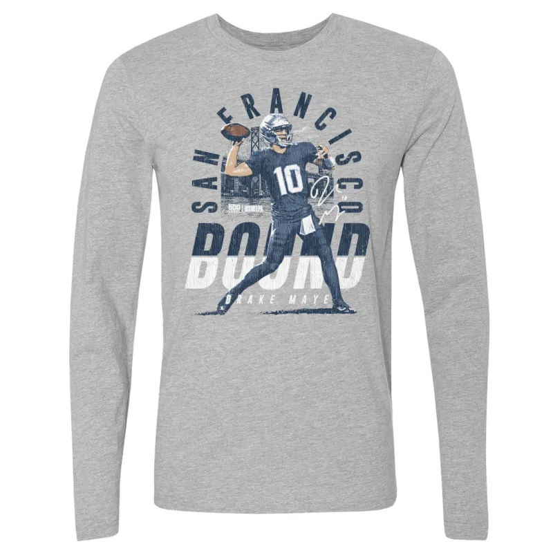 Drake Maye New England San Francisco Bound WHT sold by 500 Level