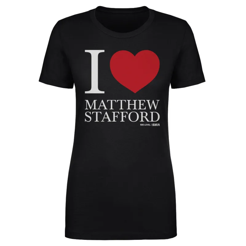 Matthew Stafford Los Angeles R I Love WHT sold by 500 Level