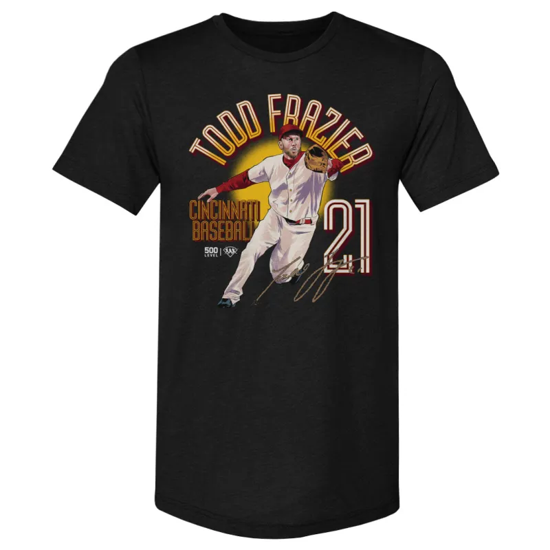 Todd Frazier Cincinnati Name Arc WHT made by 500 Level