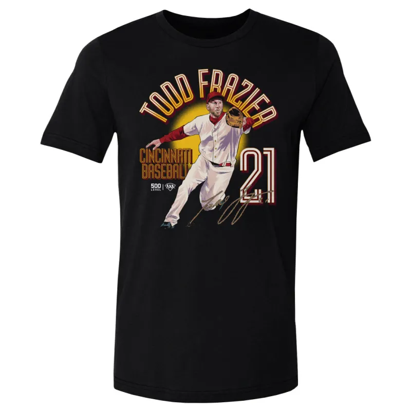 Todd Frazier Cincinnati Name Arc WHT made by 500 Level