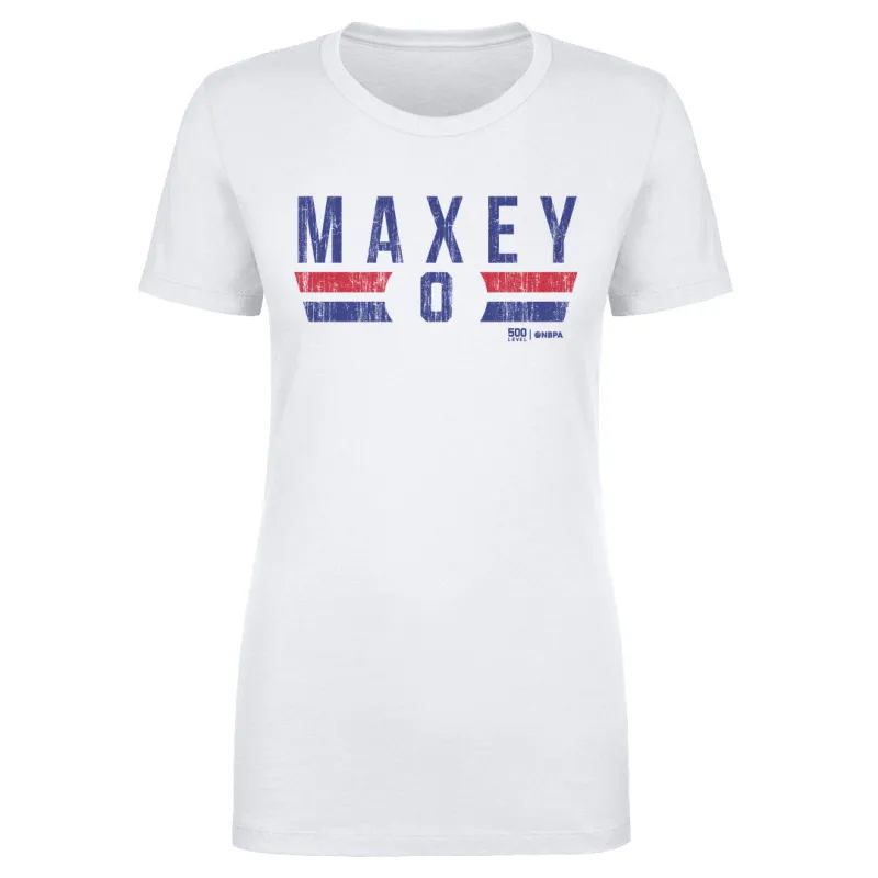 Tyrese Maxey Philadelphia 76ers Font sold by 500 Level