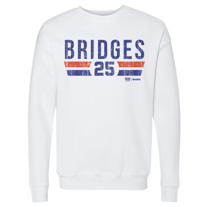 Mikal Bridges New York Knicks Font sold by 500 Level