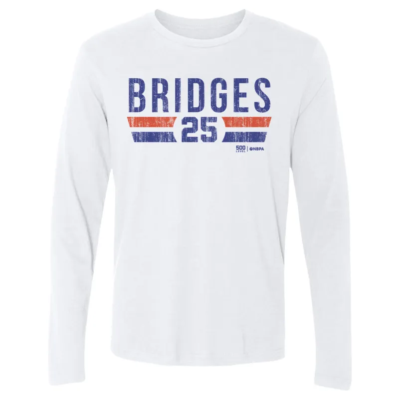 Mikal Bridges New York Knicks Font sold by 500 Level