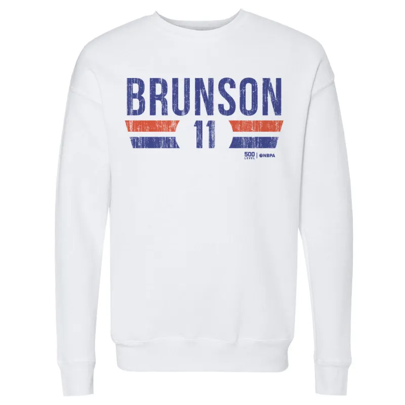 Jalen Brunson New York Knicks Font sold by 500 Level